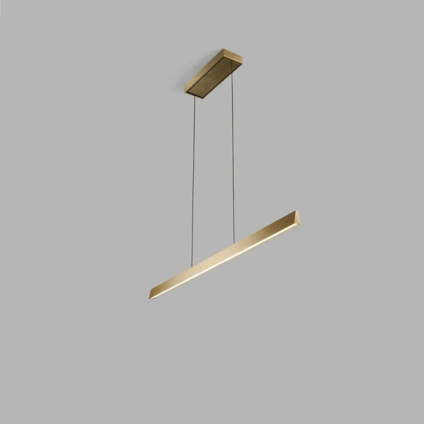 Edge Linear S1000 Pendelleuchte Brass - LIGHT-POINT - Küche - Aluminium