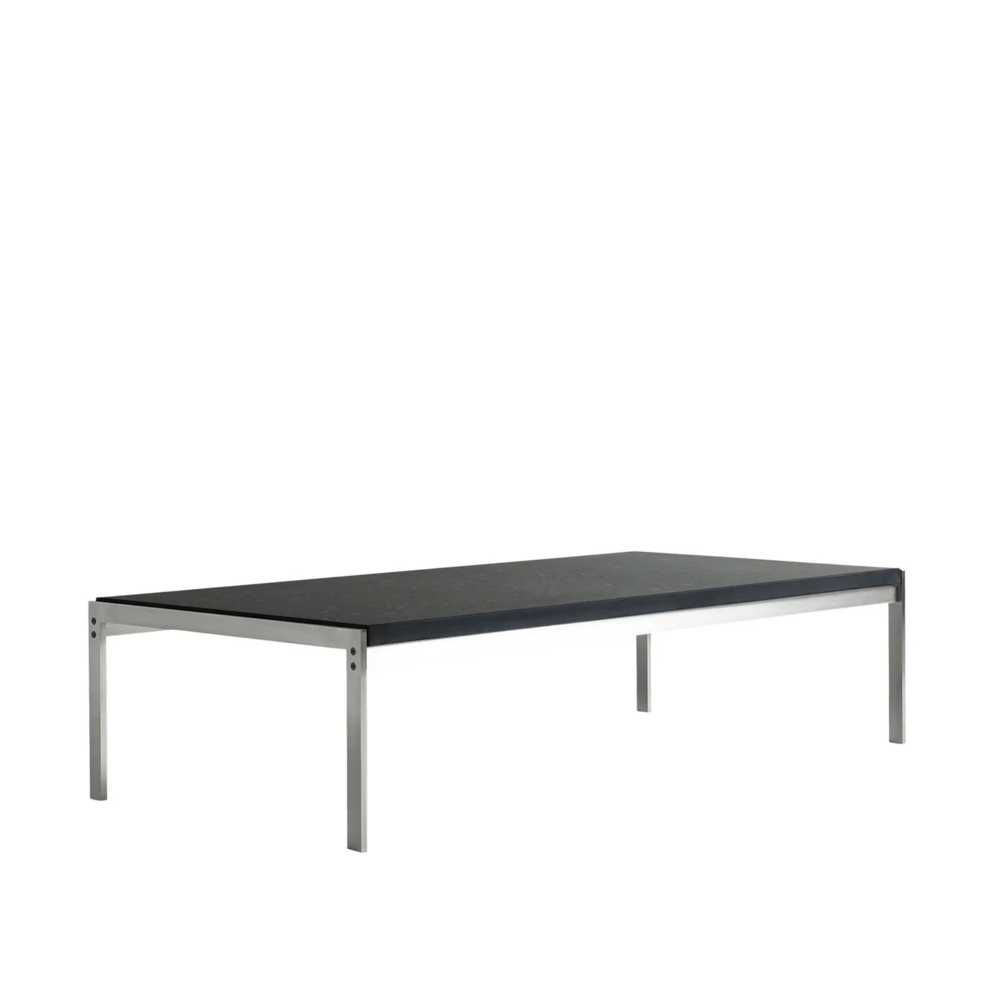 Fritz Hansen - PK63A Skiffer - Soffbord - Poul Kjærholm - Svart - Metall/Sten