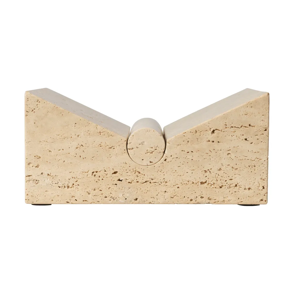 Ferm Living Tvara Buchständer Travertine, 22x22 cm