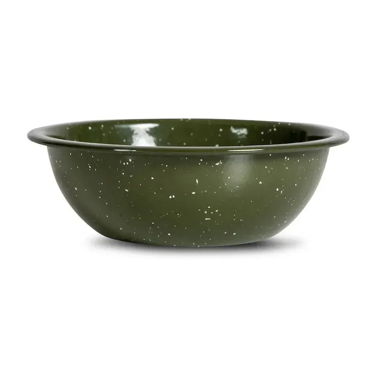 Sagaform Doris Emailleschale Ø16cm Grün