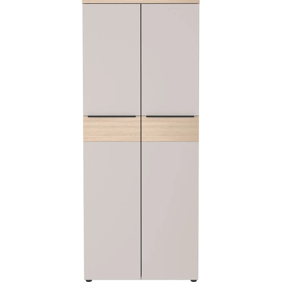 Aktenschrank Oviedo Beige Holzwerkstoff - Farbe: Kaschmir