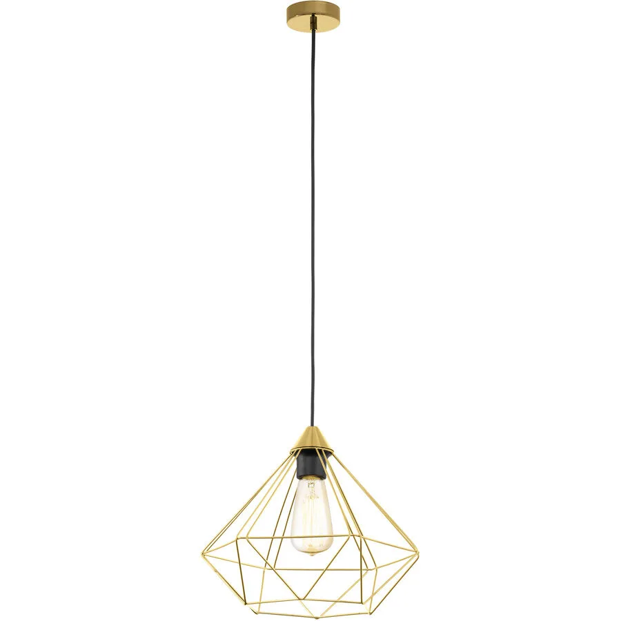 Eglo Pendellampe Tarbes Stahl 32.5 cm 110 cm - Farbe: messing - LED - LED Energiesparlampen
