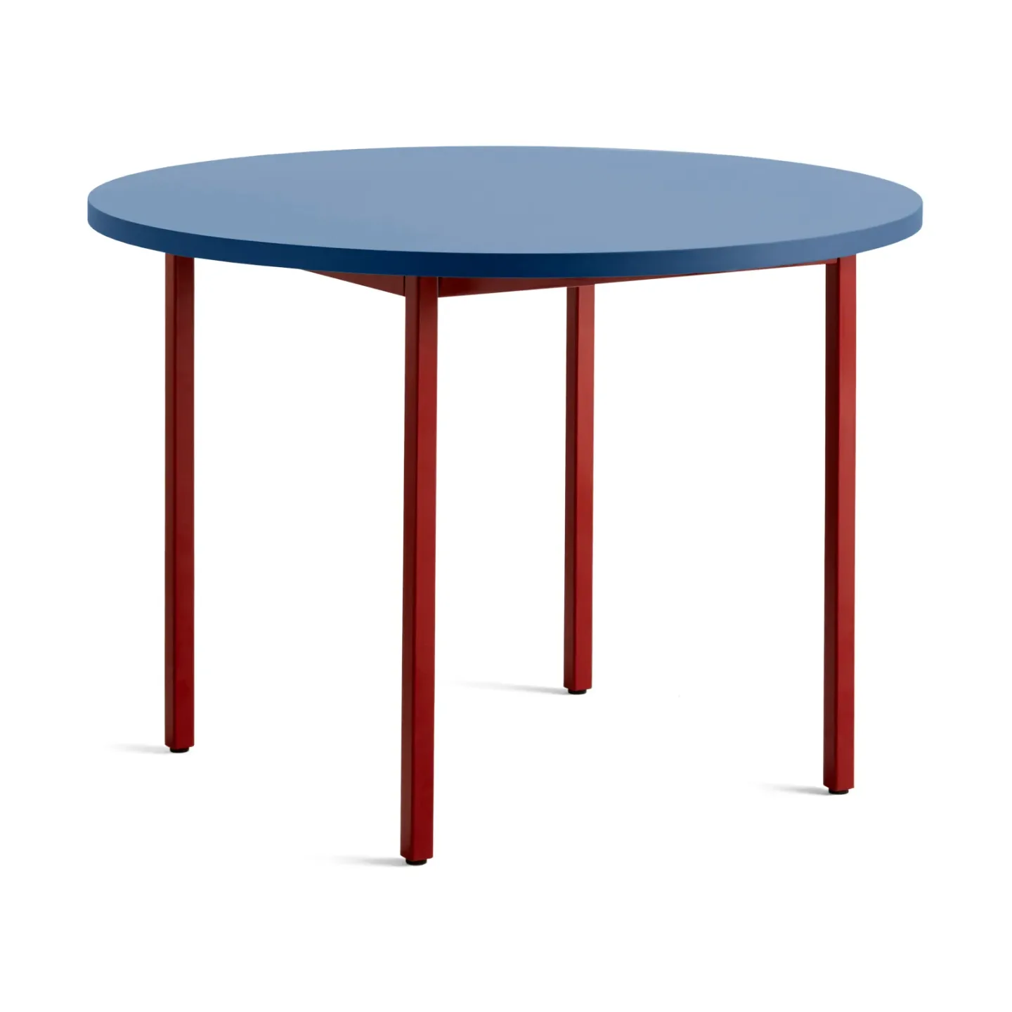 HAY Two-Colour matbord Ø105 cm Maroon red-blue