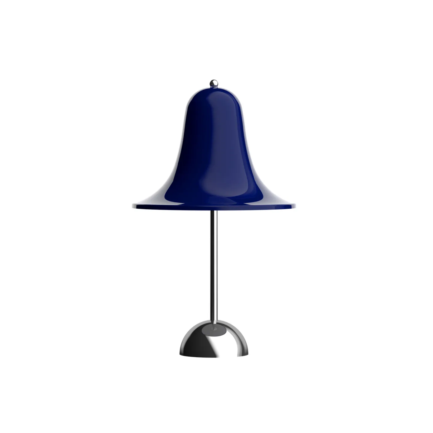 Pantop Akku-Tischleuchte nachtblau - Verpan - Wohnzimmer - Design - Kunststoff - Mit Schirm