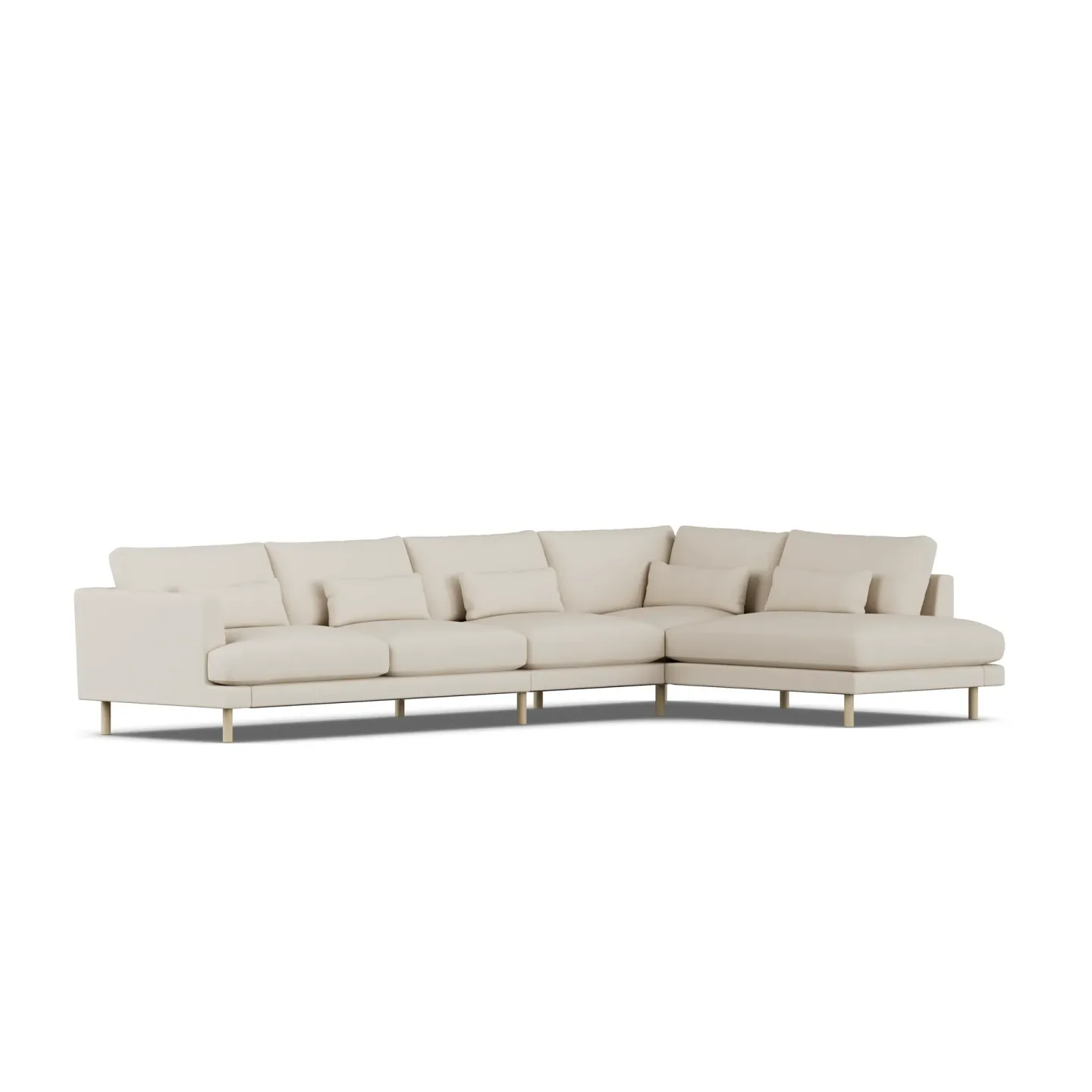1898 Bredhult Sofa Jump Beige 1956-Eiche weiß geölt, 4-sitzig B1