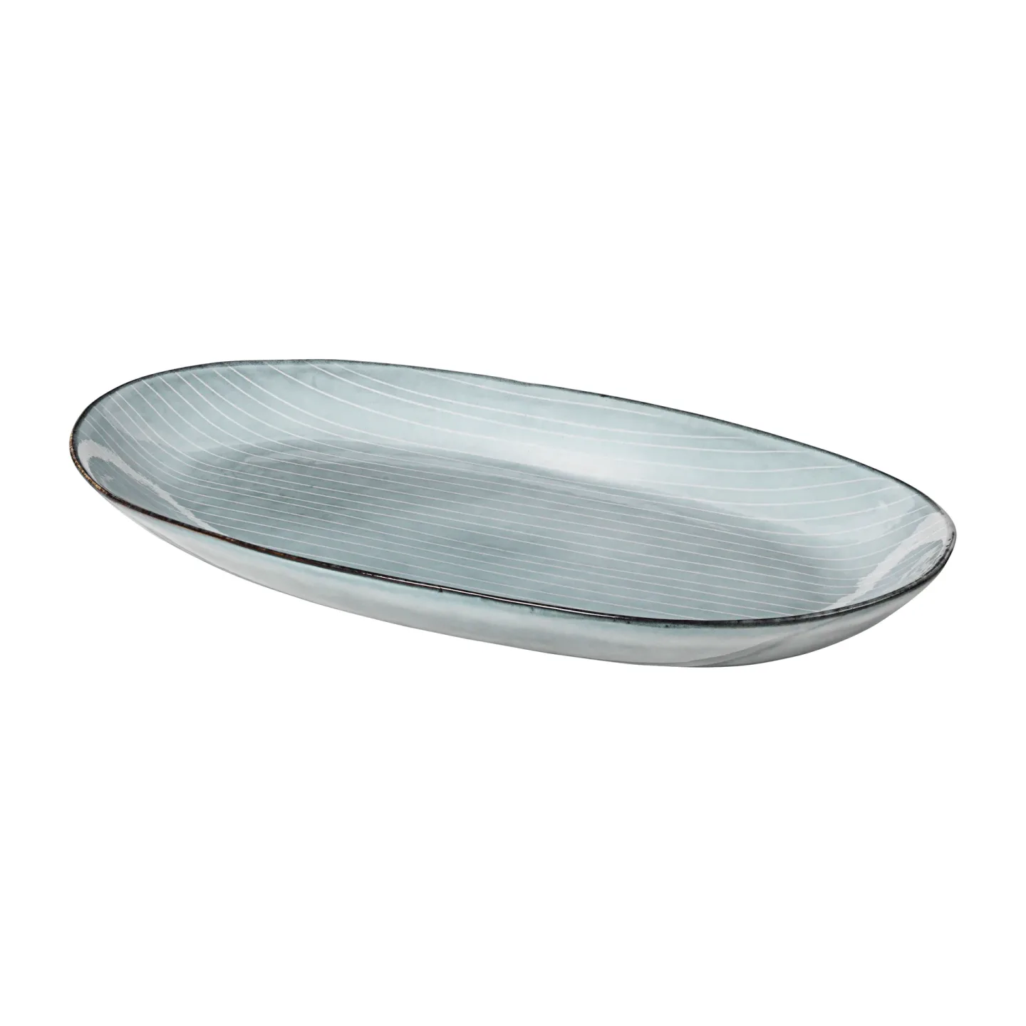 Broste Copenhagen Nordic Sea Servierteller oval 17 x 30cm