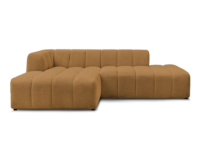 Ecksofa BOBOCHIC ANNECY Boucle-Stoff gelb