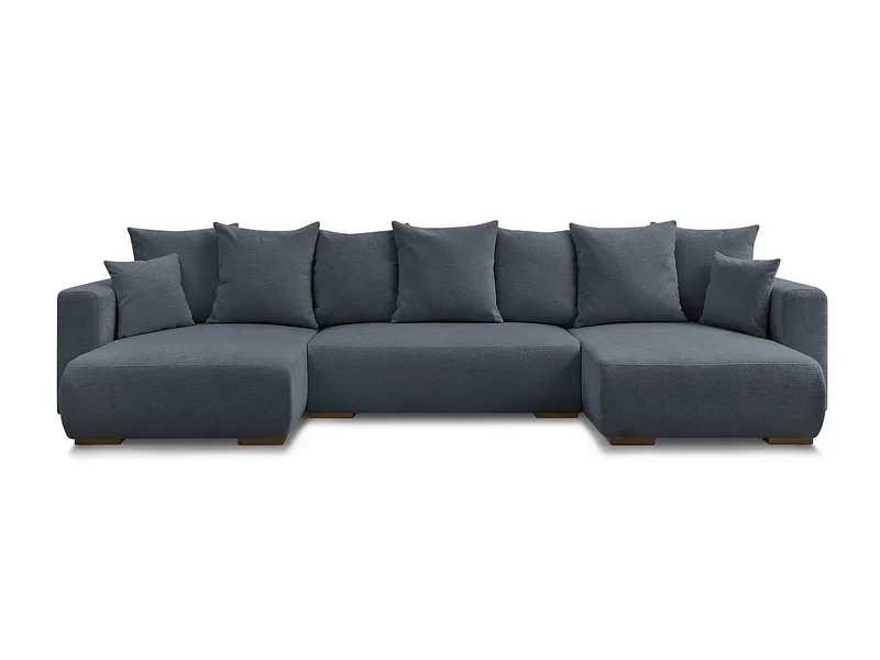 Wohnlandschaft BOBOCHIC SIDONIE Stoff chiniert dunkelblau