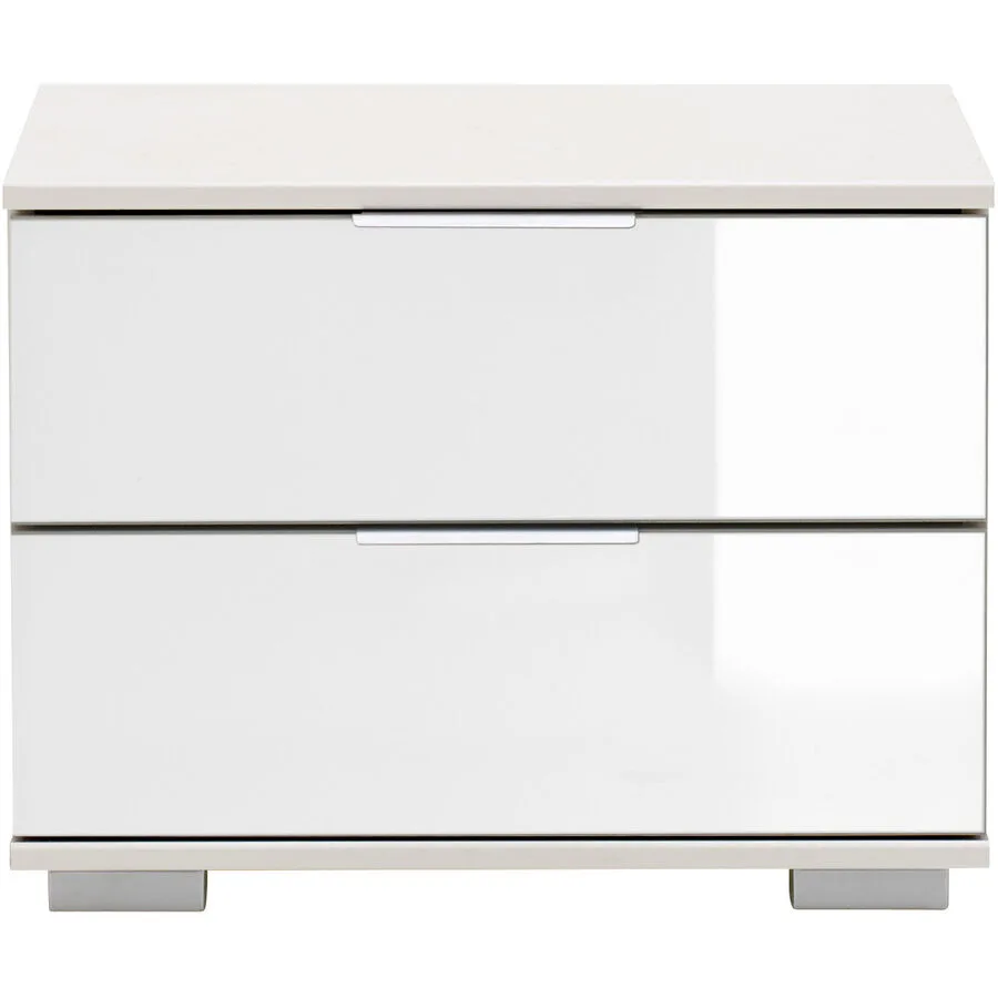 Nachttisch Peyton C weiss Holzwerkstoff B 52 H 40 cm