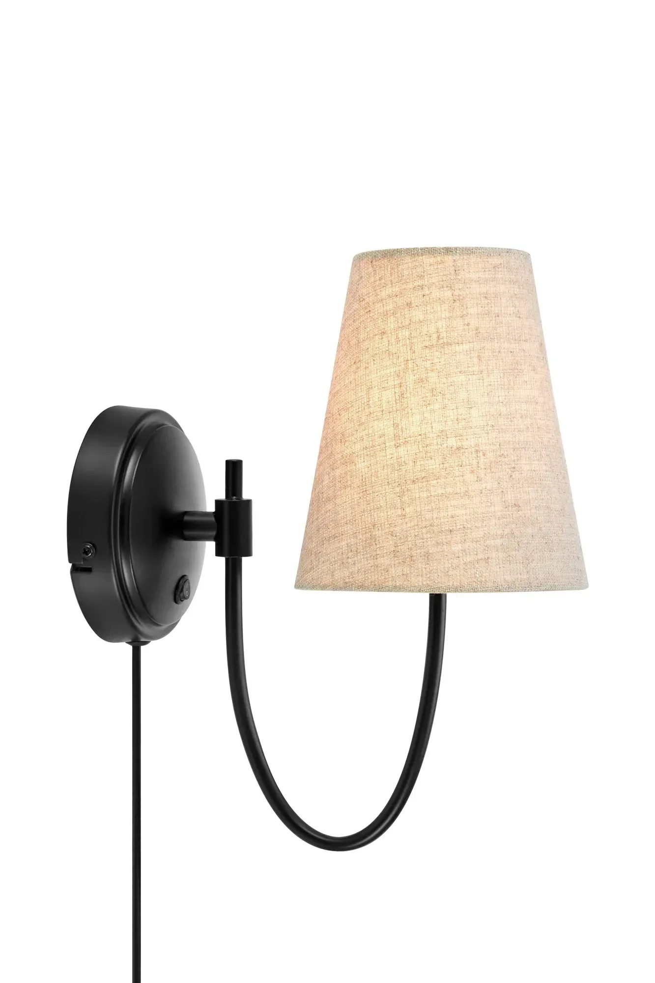 Amar Wandleuchte Beige/Schwarz