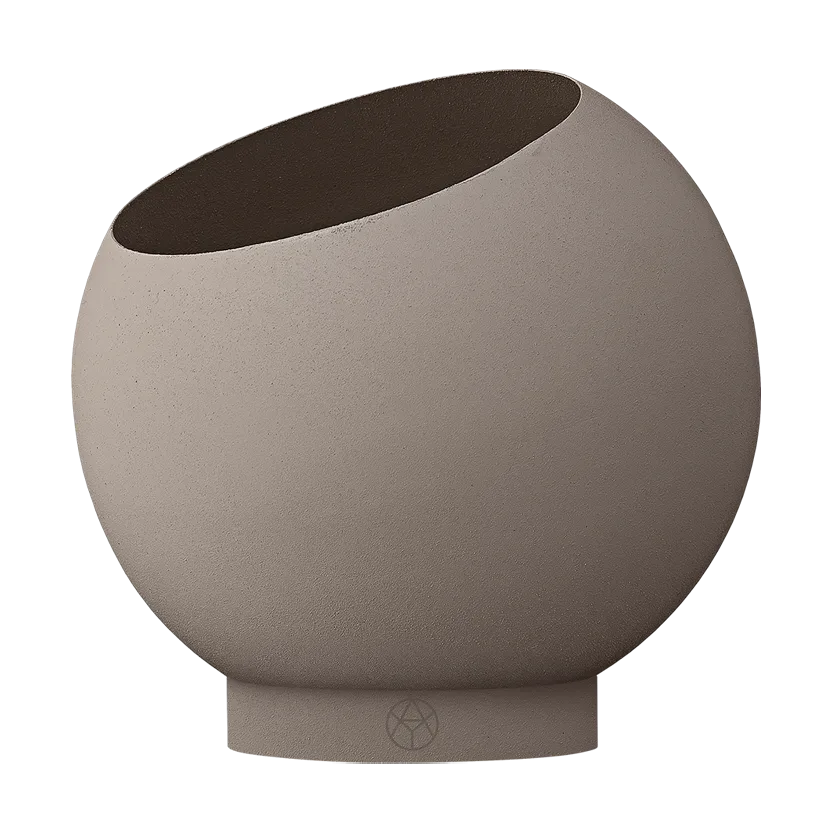 AYTM Globe Blumentopf Ø17cm Taupe