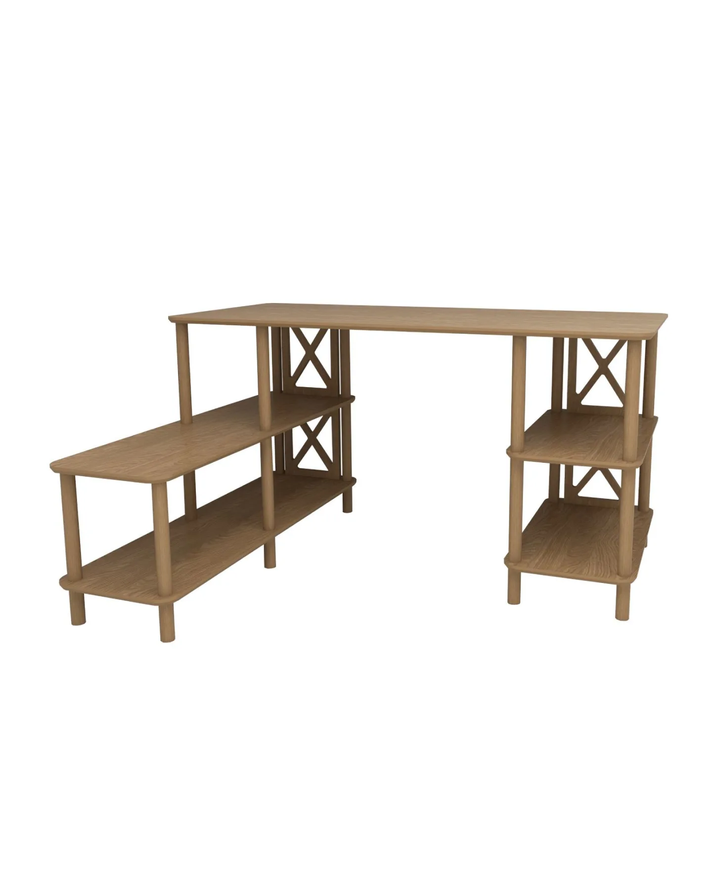 Akiliano Skrivbord 145 cm - Ek