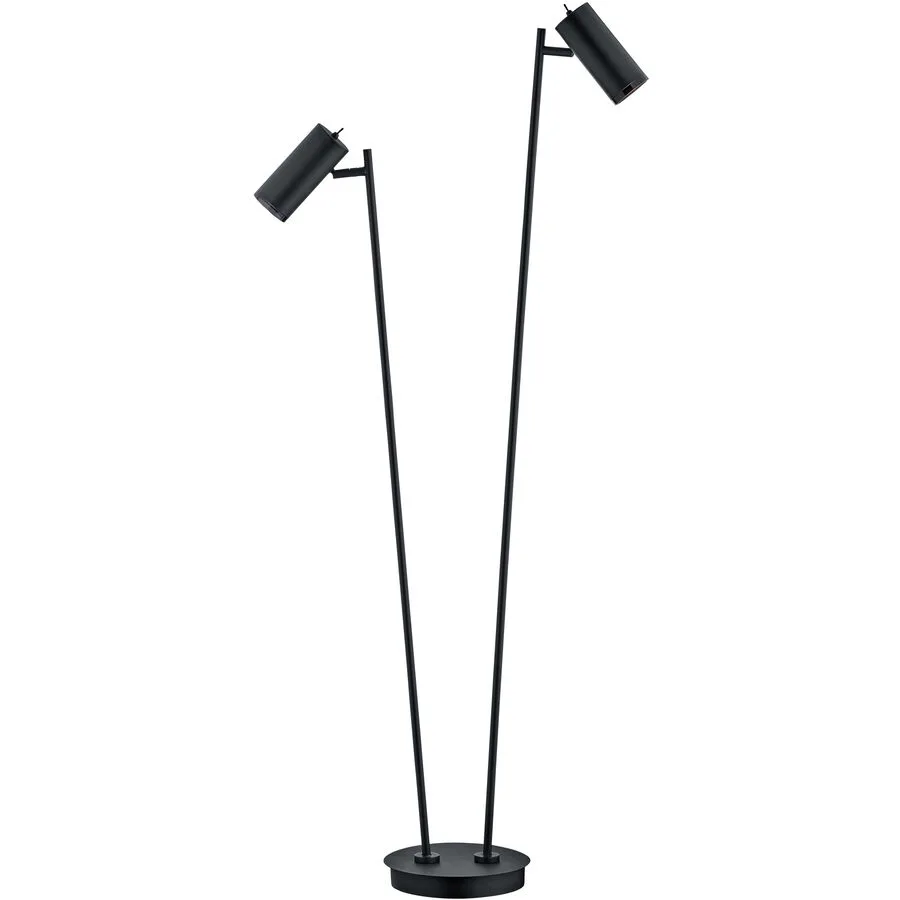 Leselampe Adina Schwarz Metall 130 cm