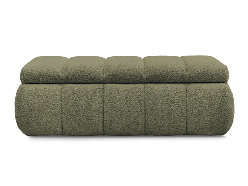 Bettkasten BOBOCHIC DENALI Boucle-Stoff grün