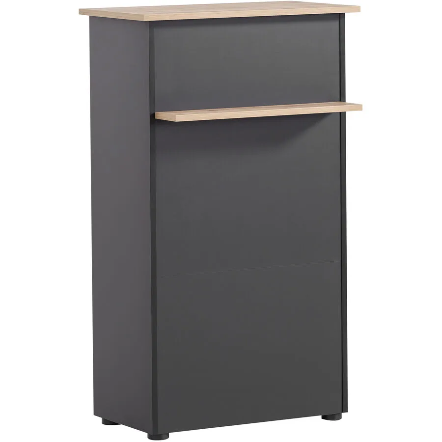 Aktenschrank Welco schwarz/Eiche Holzwerkstoff B 65.8 cm H 110.5 cm