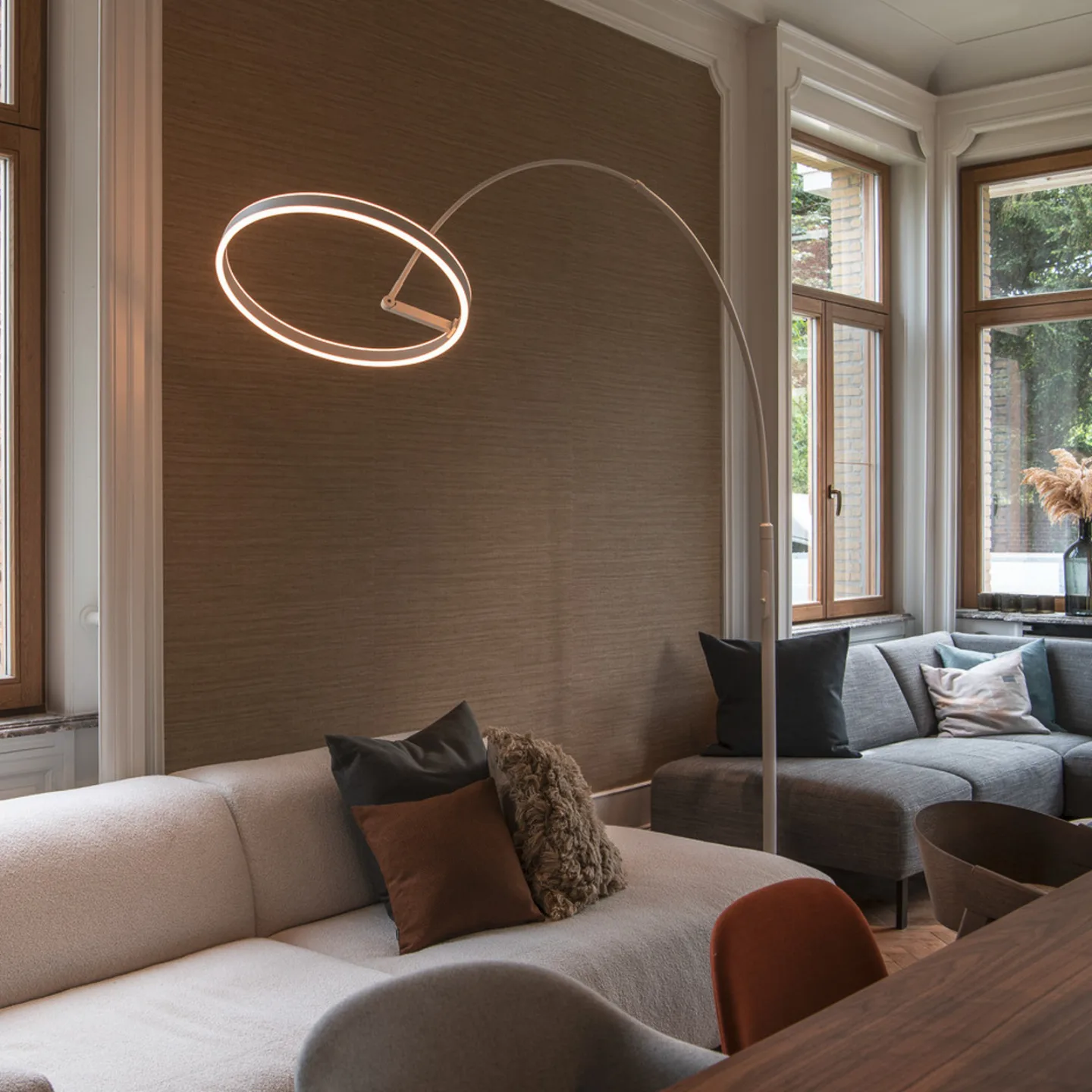 One Bow Stehleuchte 2700/3000K White - SLV One Bow FL - Wohnzimmer - Modern - Metall - Mehrflammig