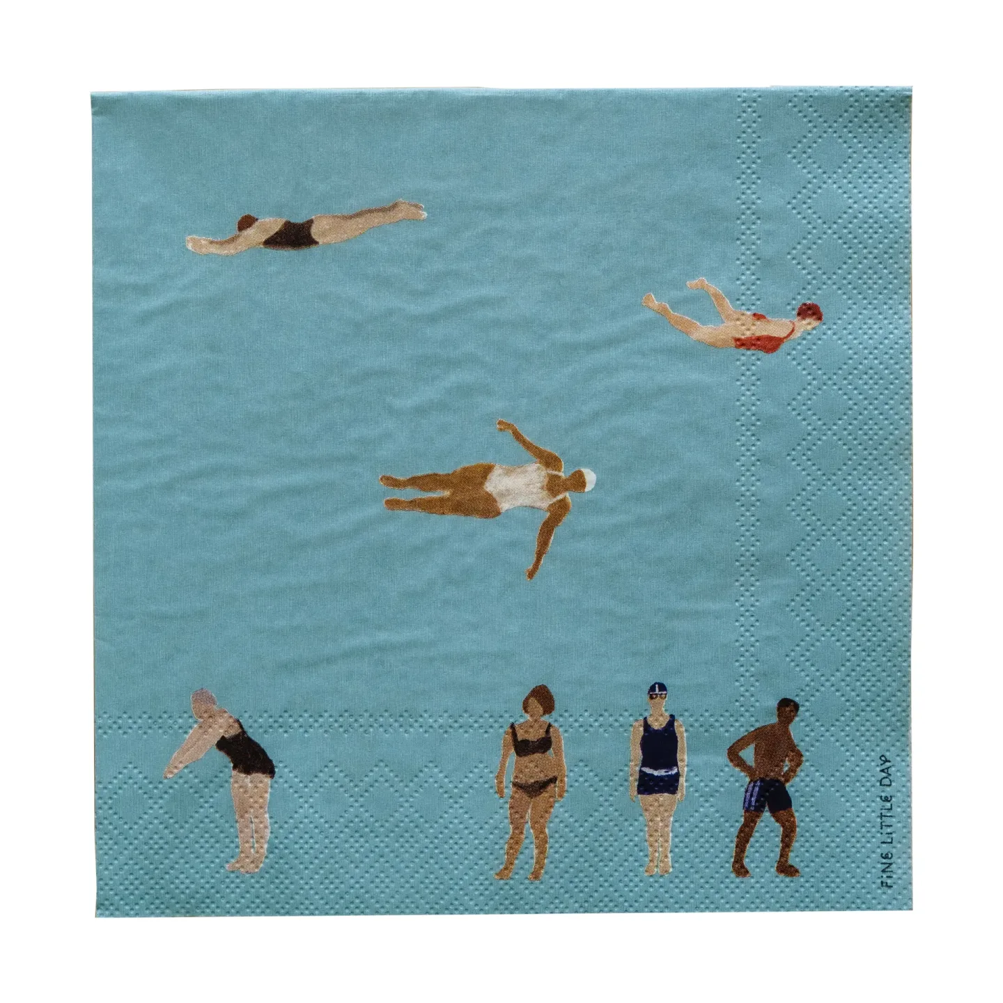 Fine Little Day Swimmers Papierservietten 33x33 cm 25er-Pack Multi