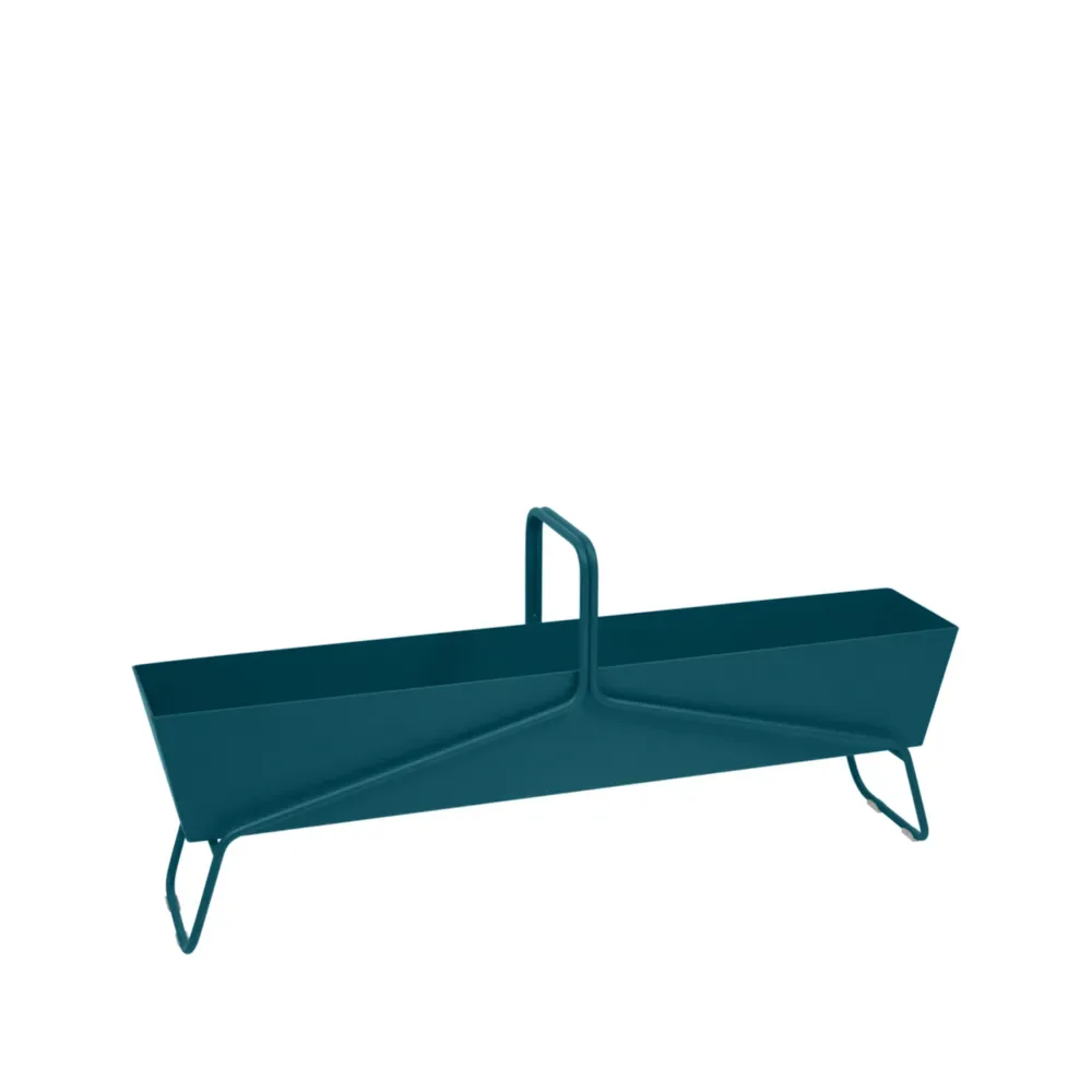 Fermob Basket long planteringsbox Acapulco blue (blå)