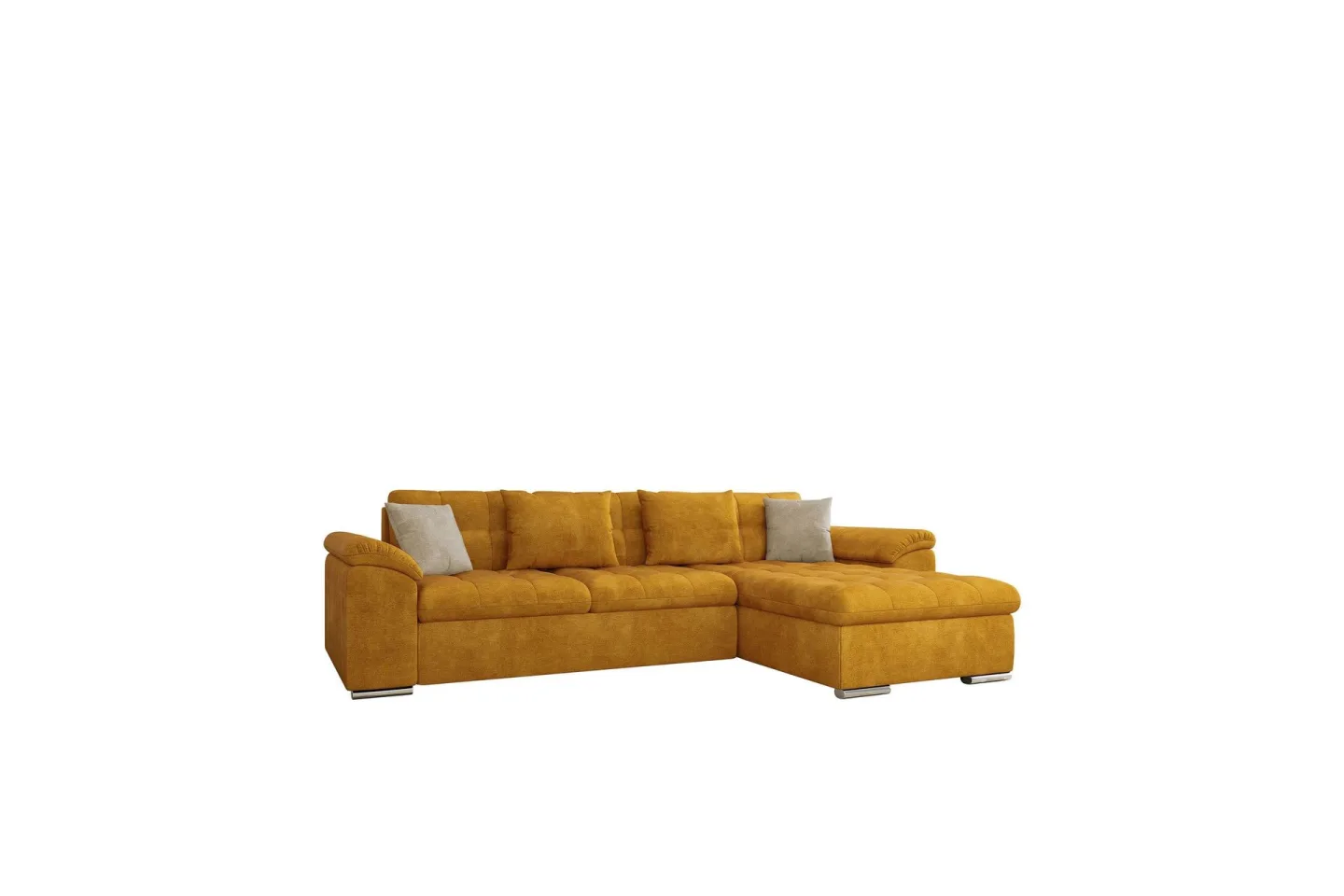 Camior Soffa med Divan 3-sits - Gul/Beige