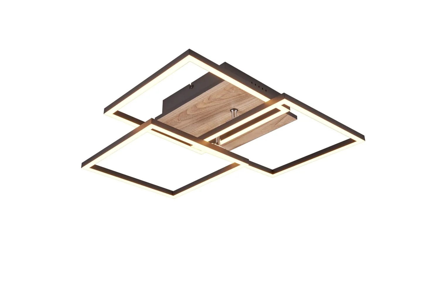 Mobile LED Taklampa mattsvart/ trä - Matt svart/Trä