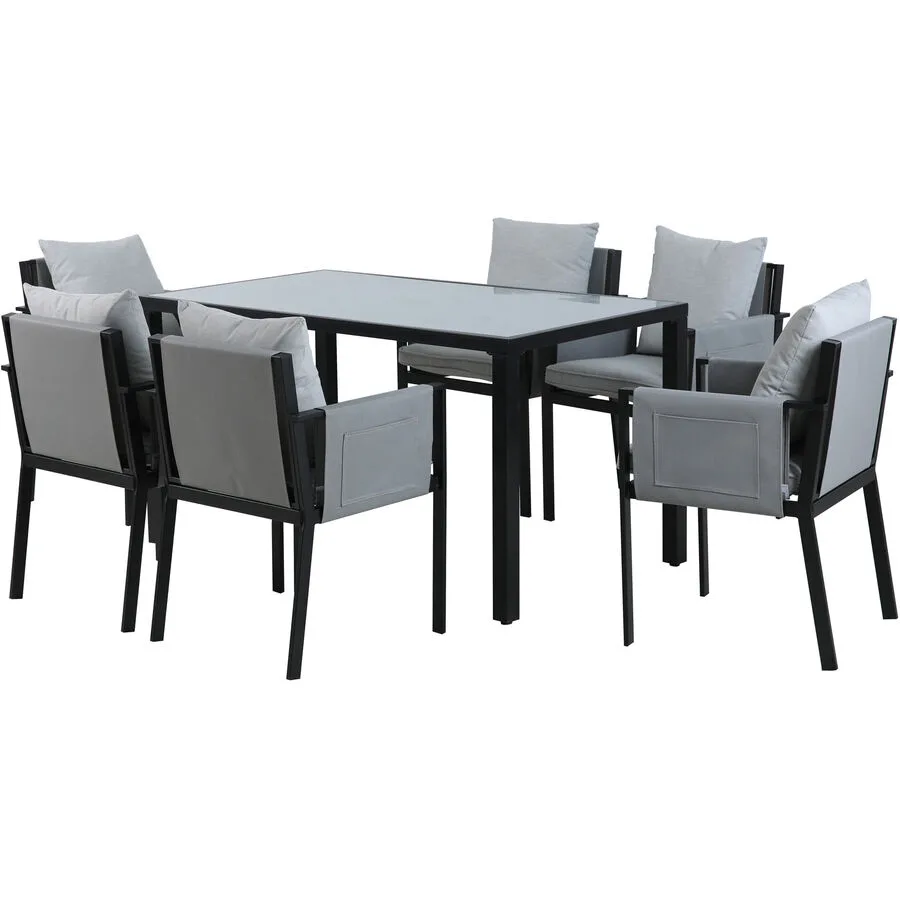 Gartenlounge Hanoi Grau Kunststoff T 80 H 78 cm