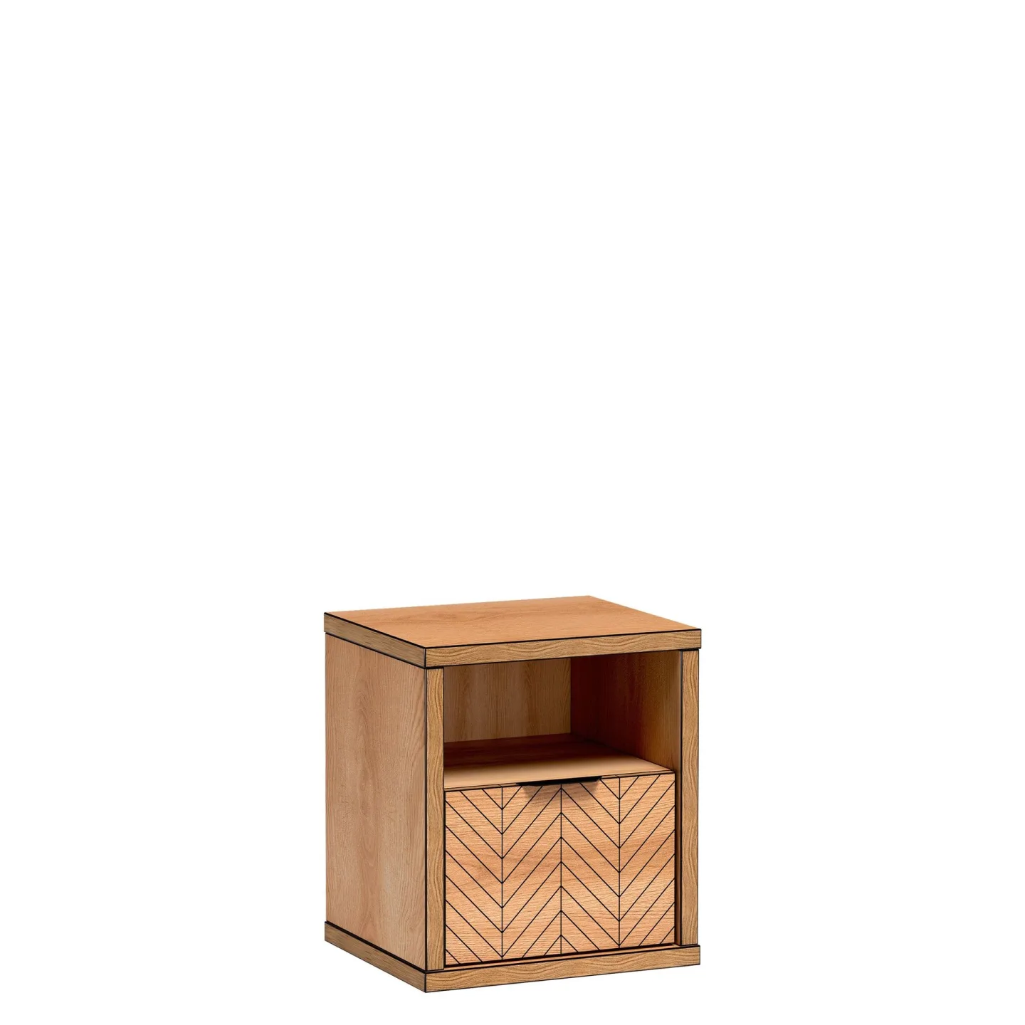 Fonti Sängbord 47 cm - Brun|svart