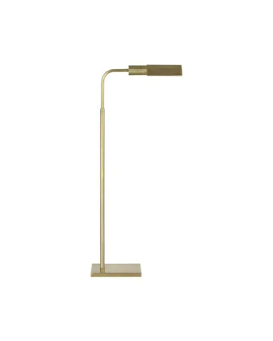 Studio Adjustable Cordless Pharmacy Floor Lamp Antique Brass
