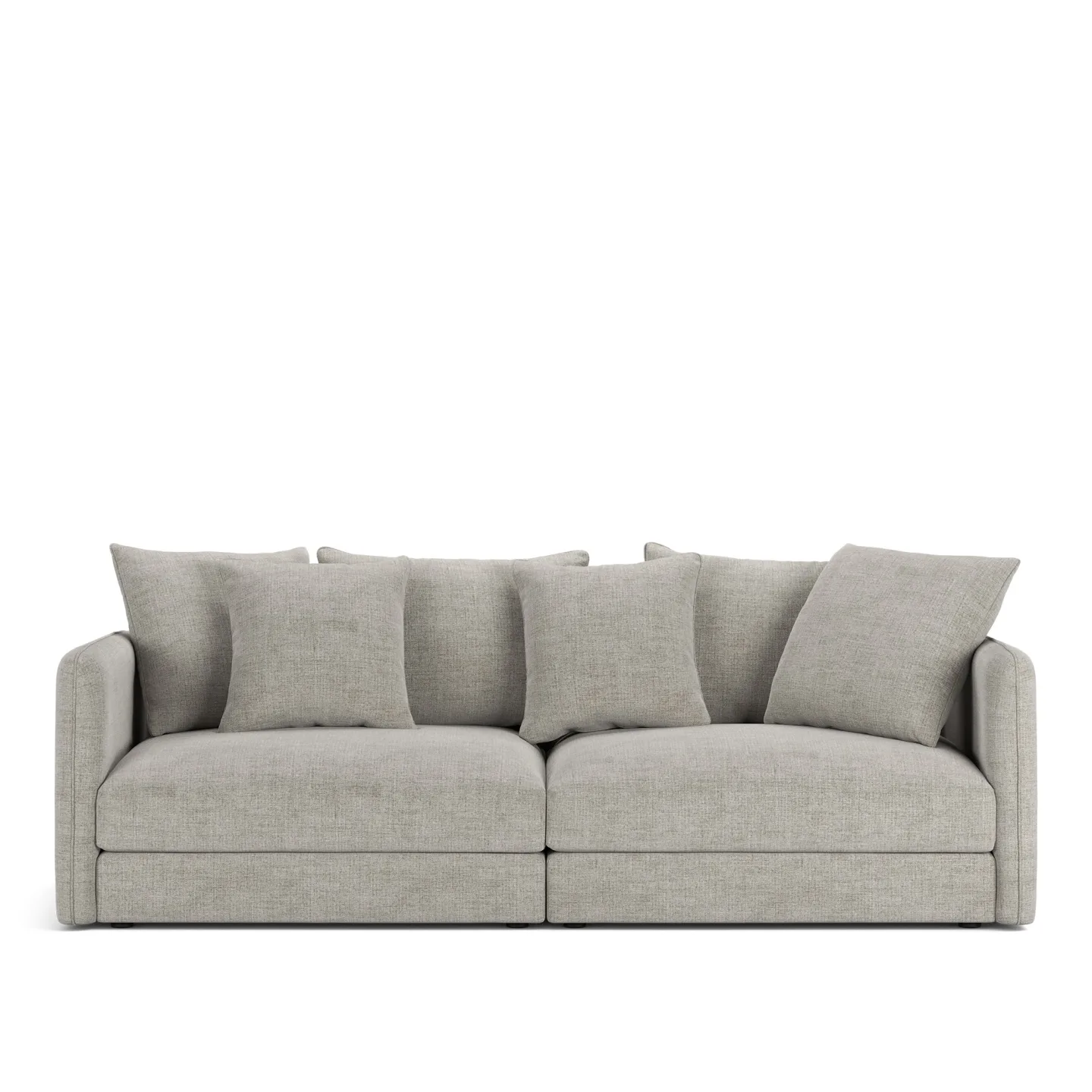 NOGA - Pavarotti 2.5-Seater, Fixed Cover, Cushion Variant 01, Sienna 103 - Soffor - Grå