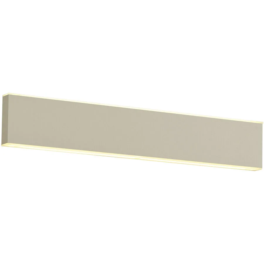 Wandlampe Delta-B Beige Metall 30 cm 4 cm - Farbe: sand - LED - Lichtfarbe: Extra warmweiss - LED Energiesparlampen