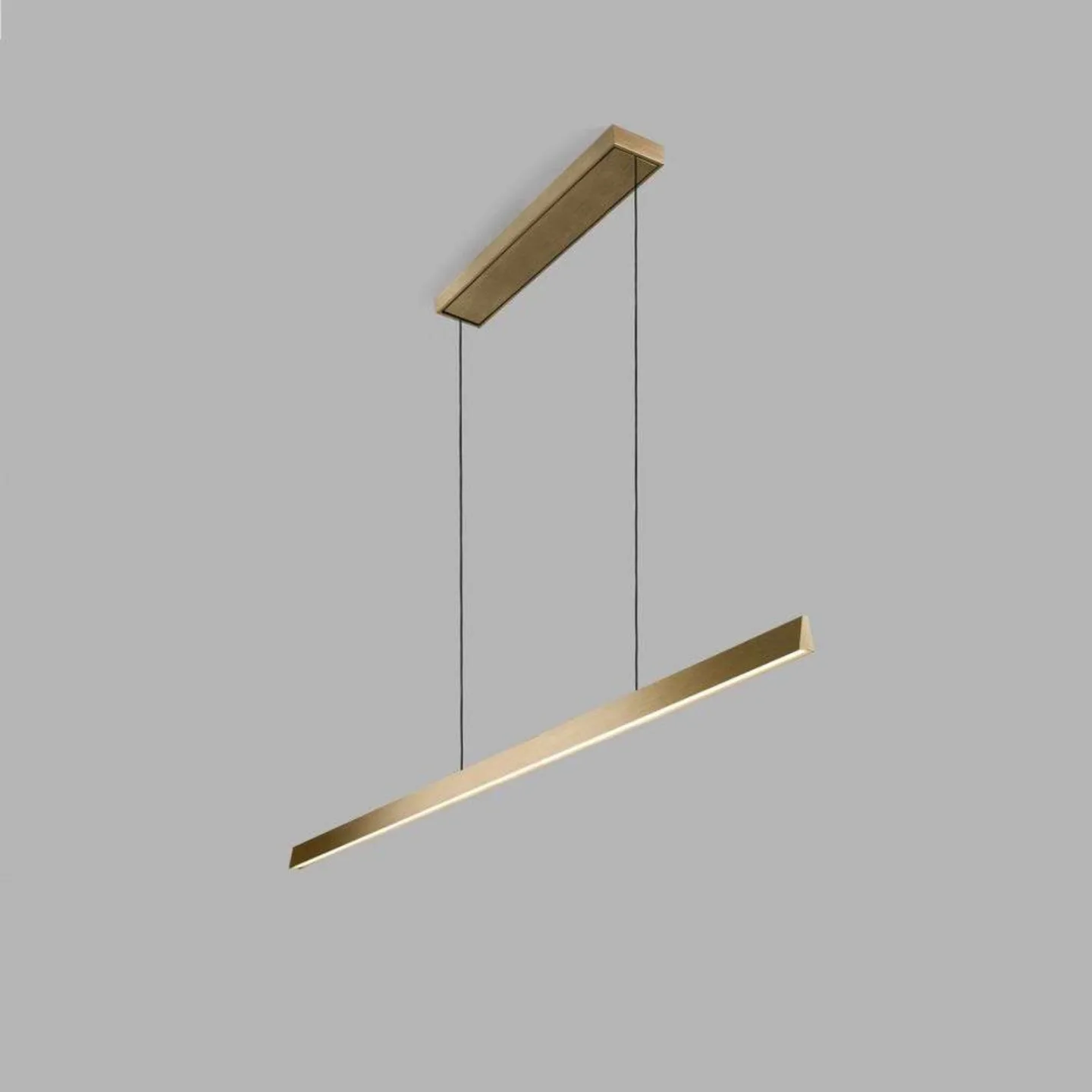 Edge Linear S1500 Pendelleuchte Brass - LIGHT-POINT - Esszimmer - Aluminium