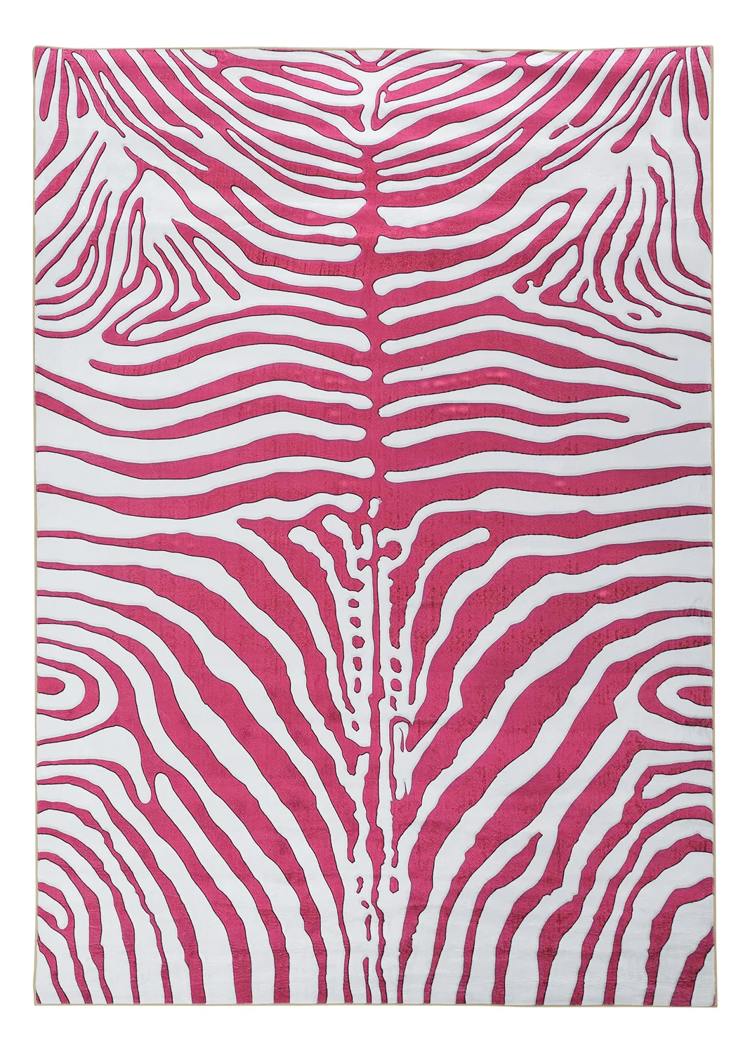 Wilton-teppe - Zebra (rosa) (Størrelse: 200 x 280 cm)
