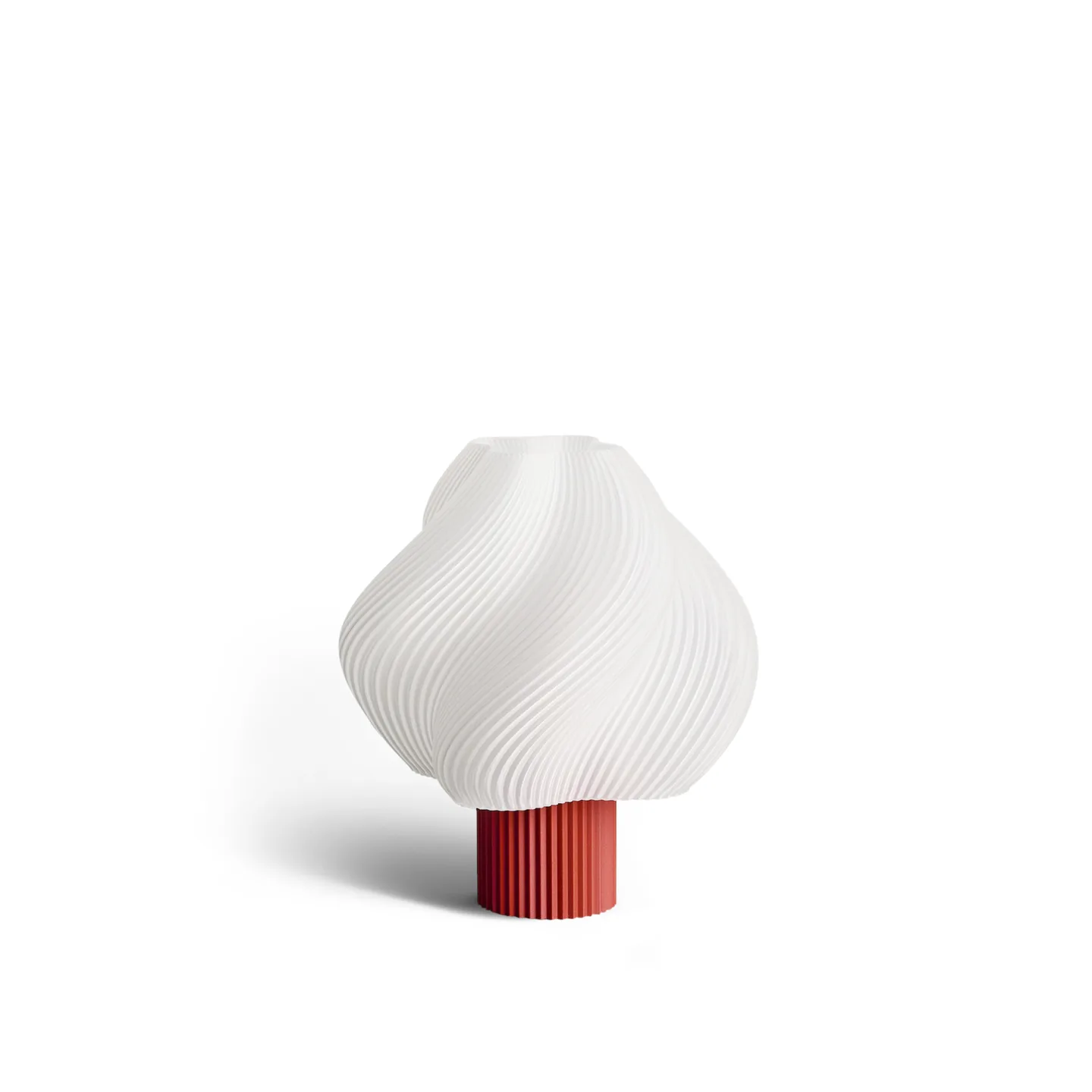 Crème Atelier - Soft Serve portabel bordslampa Rhubarb - Portabla lampor - Röd - Plast