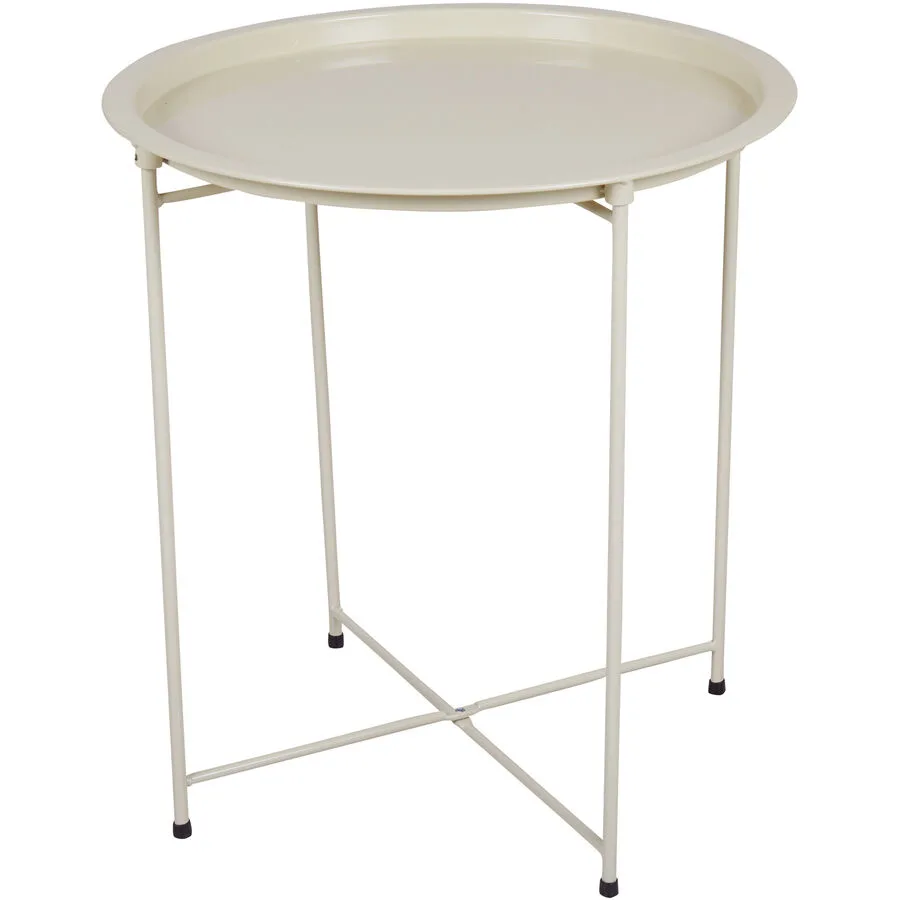 Beistelltisch Bertold Beige Metall