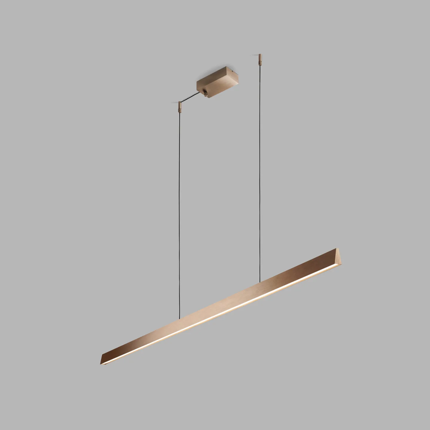 Edge Linear S1500 LED-hængelampe rosaguld, CCT - Light-Point - Kontor / arbejdsværelse - Design - Aluminium - Med flere lyskilder