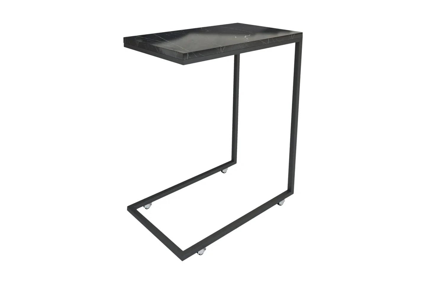 Maddeson Sidobord 46 cm - Svart/Vit
