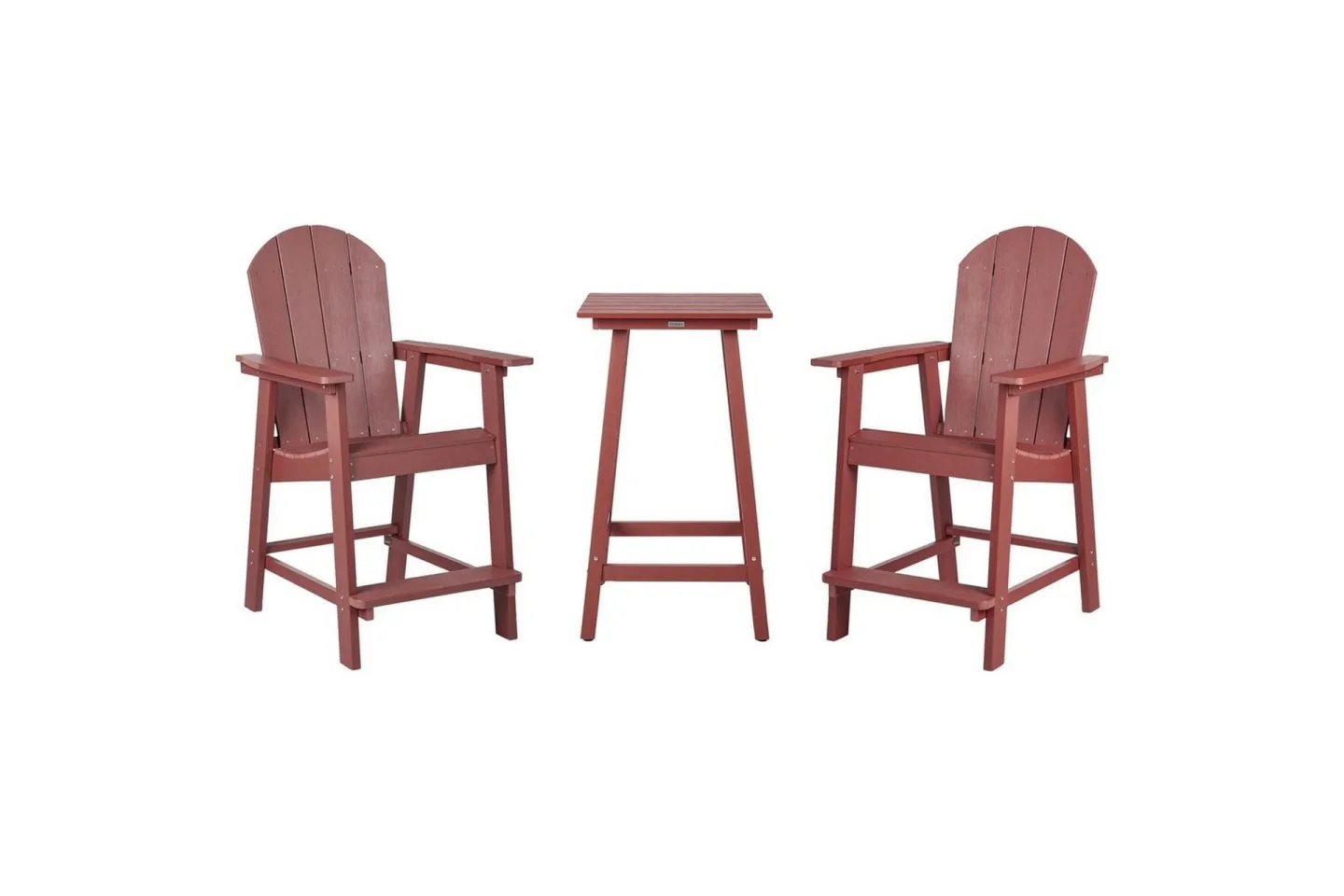 Cafeset Adirondack Röd - Röd