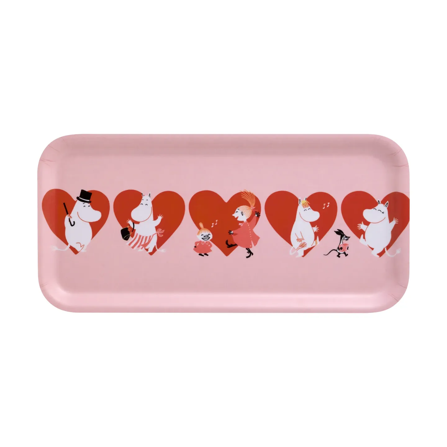 Muurla Moomin Tablett 13x27 cm Heart
