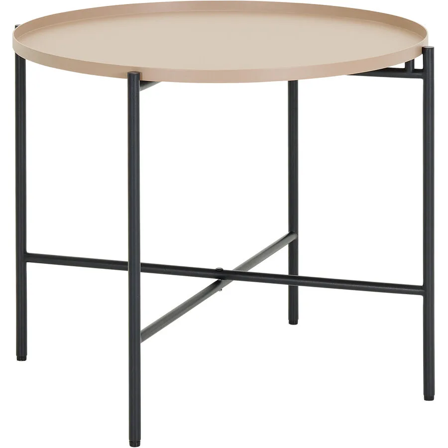 Beistelltisch Marbella Schwarz Stahl 50 cm
