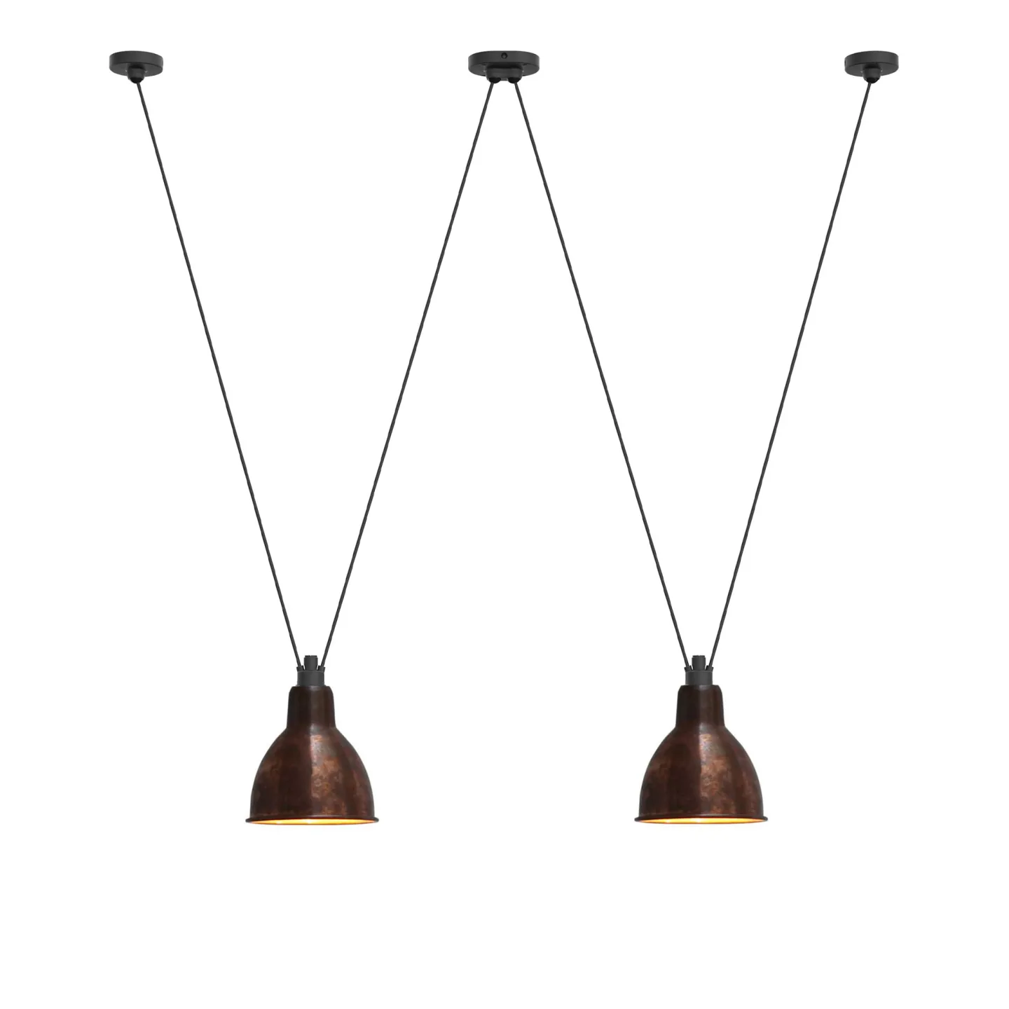 DCWéditions - Les Acrobates De Gras 324 XL Round Raw Copper - Pendellampor - Bernard-Albin Gras - Koppar