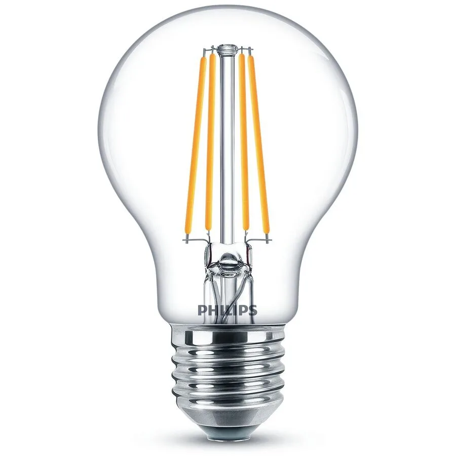 Leuchtmittel Philips Glas E27 7 W - Farbe: Transparent - LED - Lichtfarbe: Extra warmweiss- LED Leuchtmittel