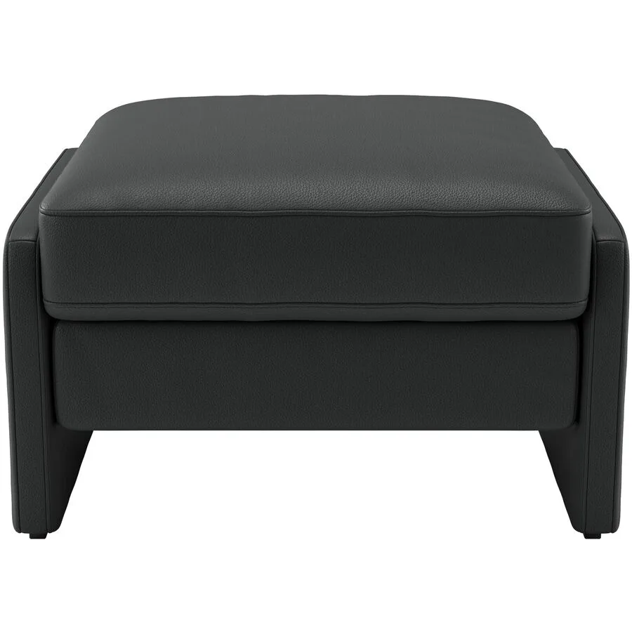 Albula Schwarz Leder 70 cm 47 cm - Möbel Konfigurator: Traummöbel individuell zusammenstellen