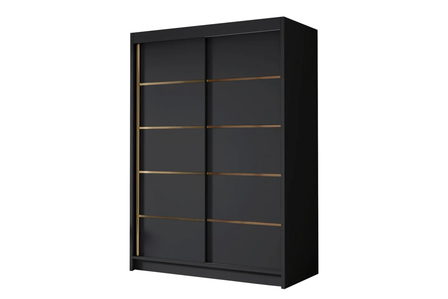Lungos Garderob 120x200 cm - Svart