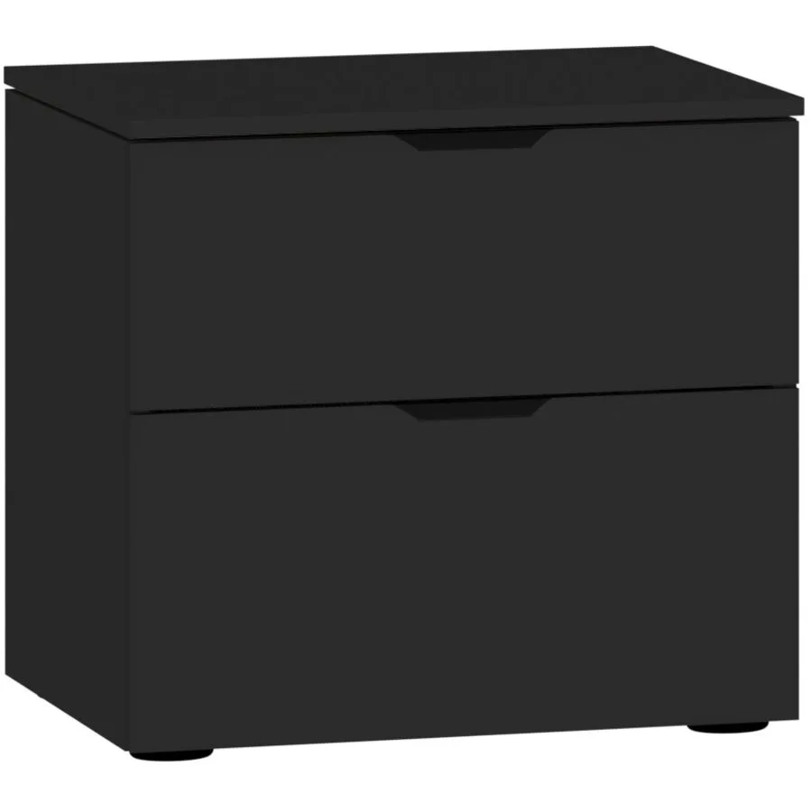 Nachttisch Arena Beimöbel schwarz Holzwerkstoff B 45 H 42 cm