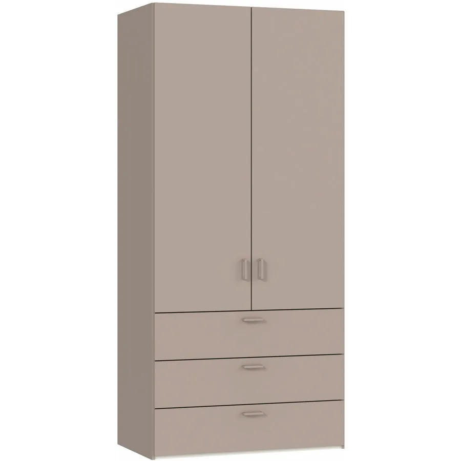 Kleiderschrank Arena Drehtüren weiss Holzwerkstoff B 102 cm - Schweizer Möbelhersteller