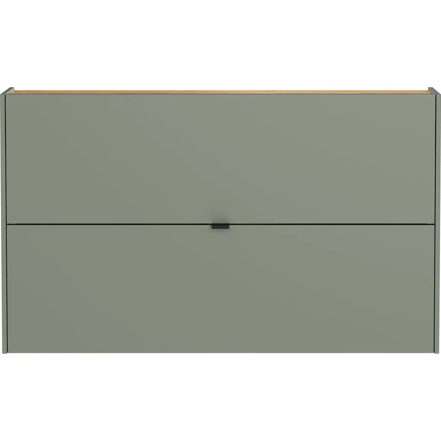 Schuhschrank Bernadette taupegrün Holzwerkstoff B 140 H 85 cm