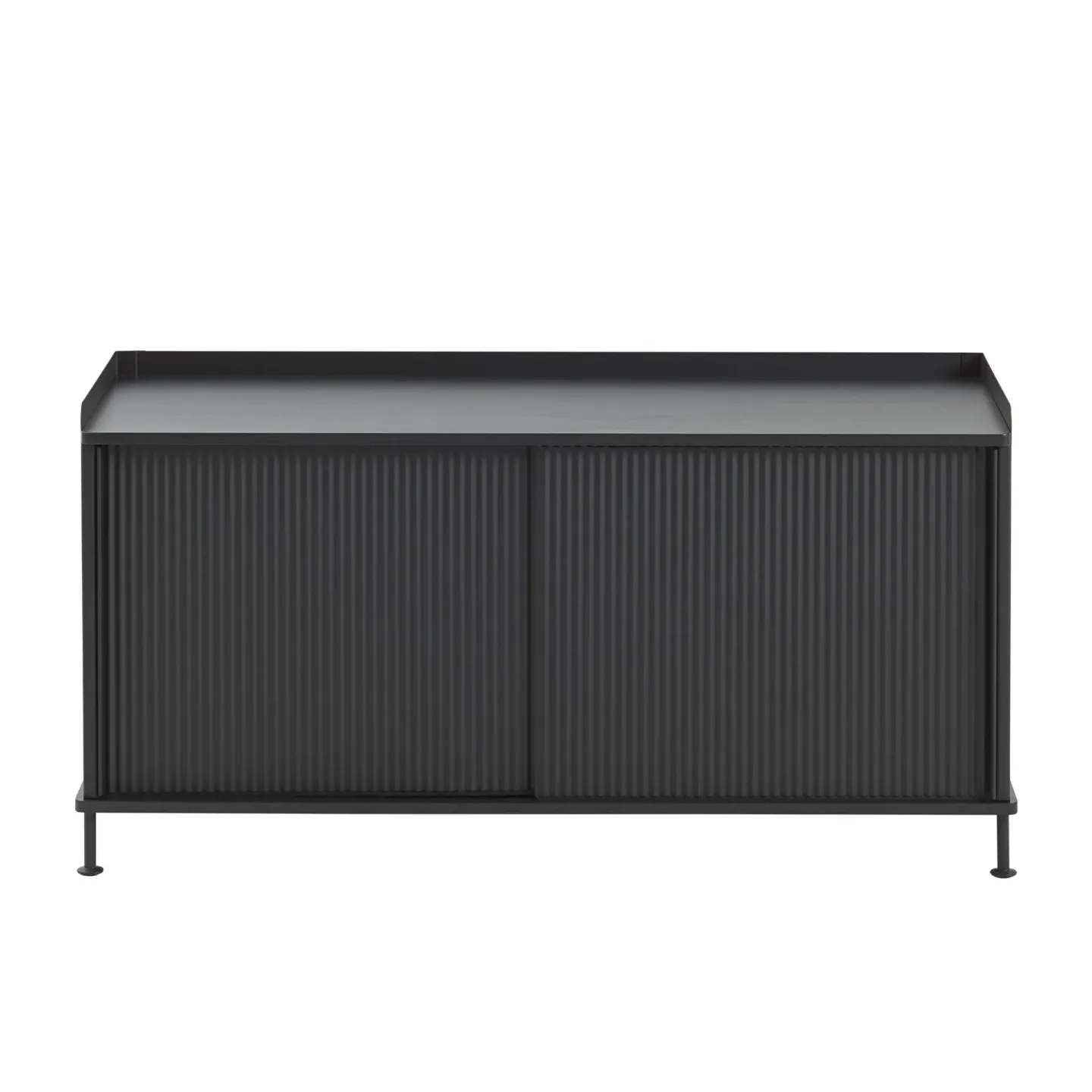 Muuto Enfold Sideboard niedrig 125x45x63 cm Black-Black