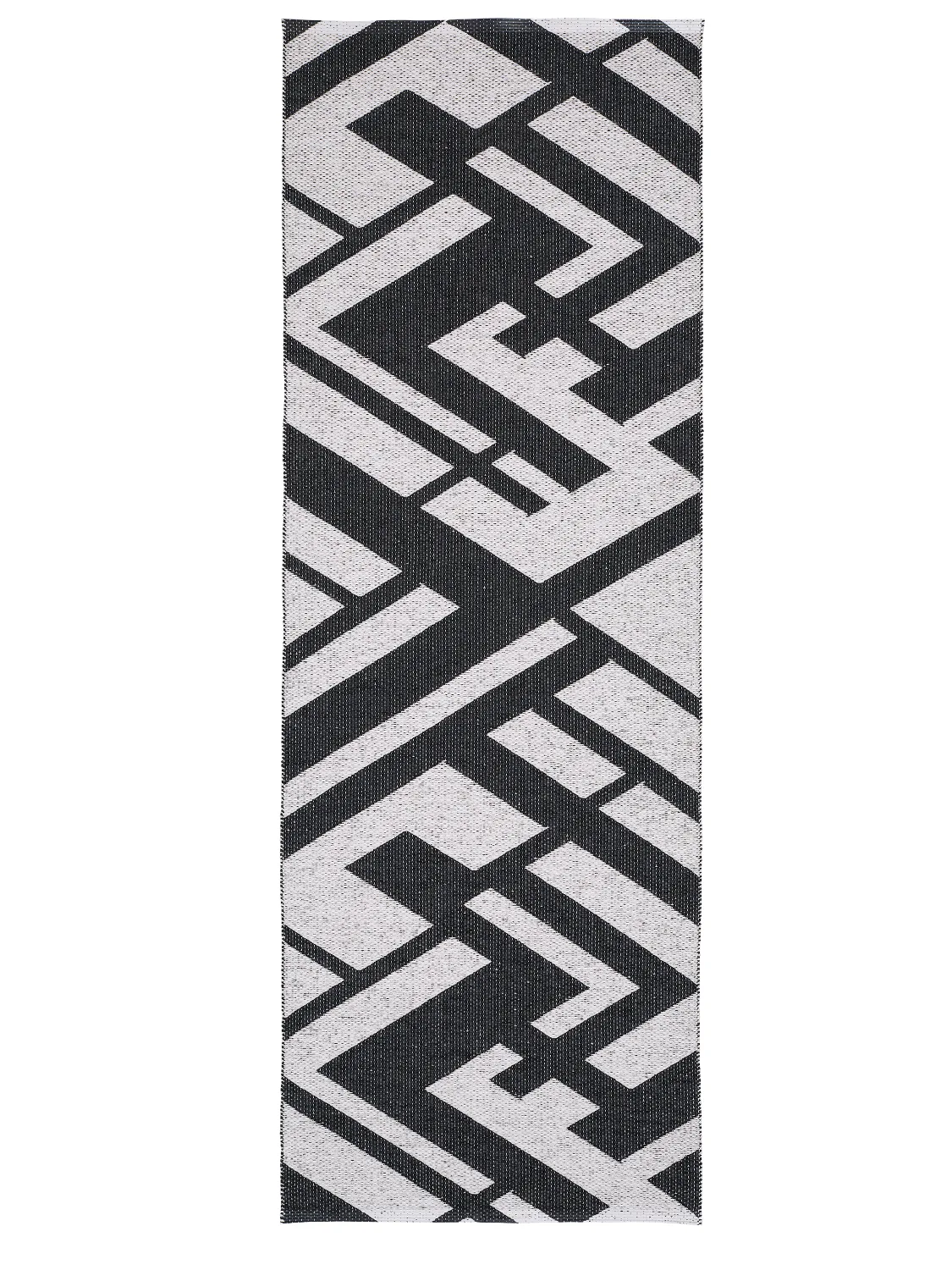 Plastmatter - Horredsmattan Uma (svart) (Størrelse: 70 x 300 cm)