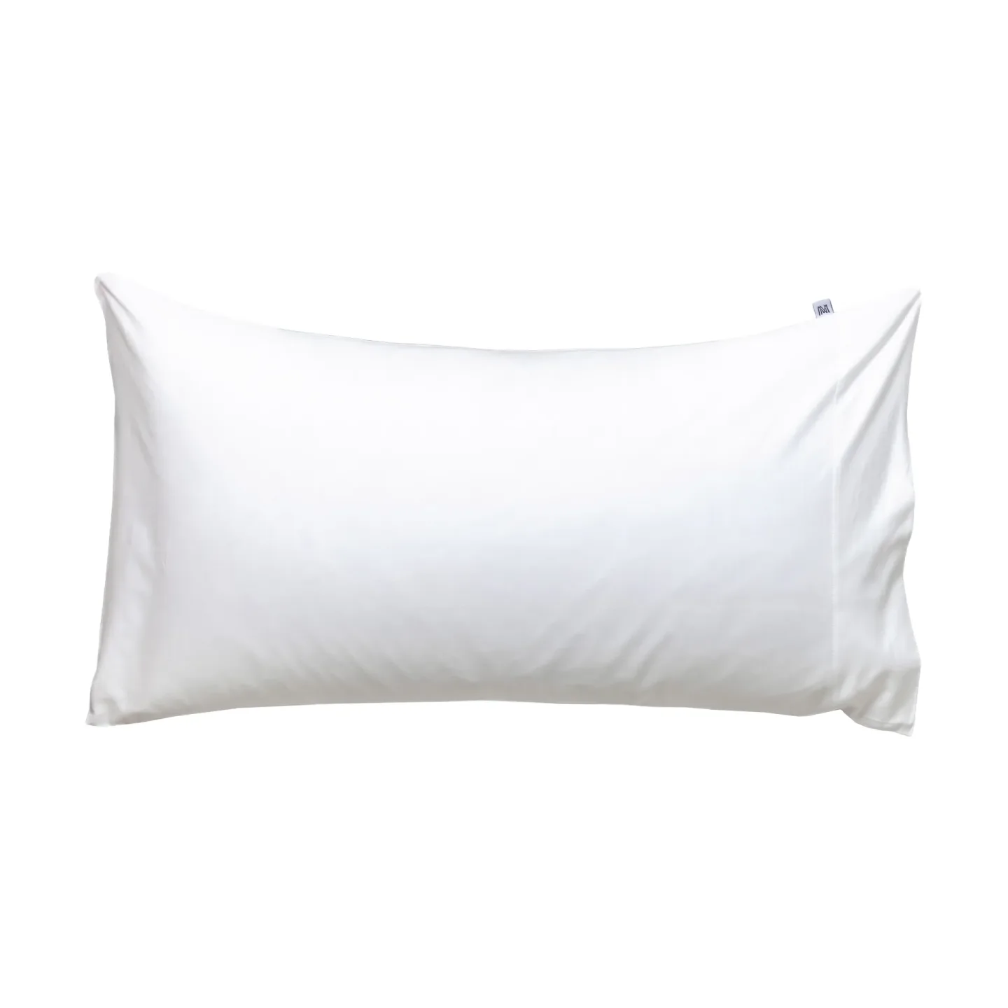 Mille Notti Satina plain örngott EKO Vit, 50x90 cm
