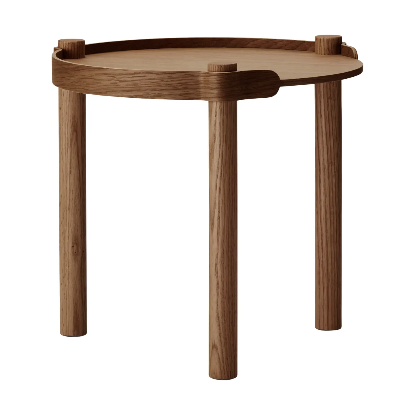 Cooee Design Woody Tisch Ø45cm Dunkel gebeizte Eiche