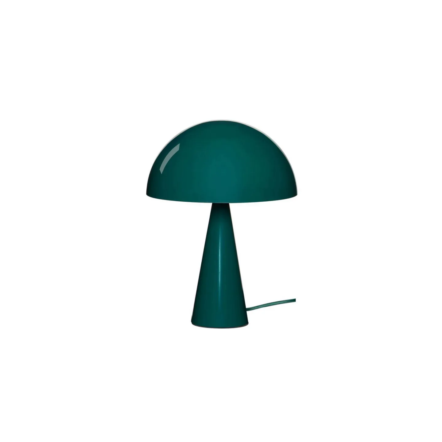 Mush Mini bordlampe, mørkegrøn, højde 34 cm - HÜBSCH - Stue - Moderne - Metal - Med én lyskilde